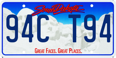 SD license plate 94CT94