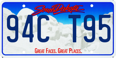 SD license plate 94CT95