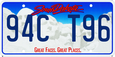 SD license plate 94CT96