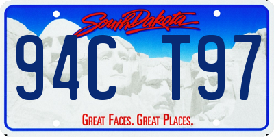 SD license plate 94CT97