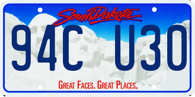 SD license plate 94CU30