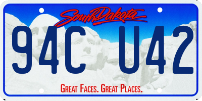 SD license plate 94CU42