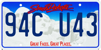 SD license plate 94CU43