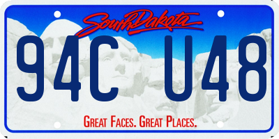 SD license plate 94CU48