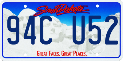 SD license plate 94CU52