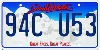 SD license plate 94CU53