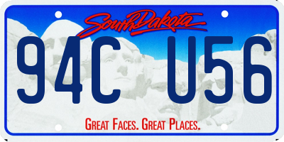 SD license plate 94CU56