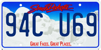 SD license plate 94CU69