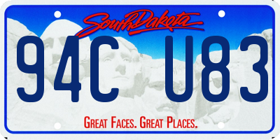 SD license plate 94CU83