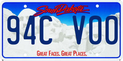 SD license plate 94CV00