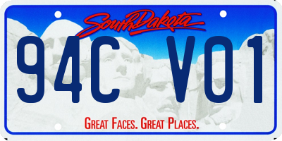 SD license plate 94CV01
