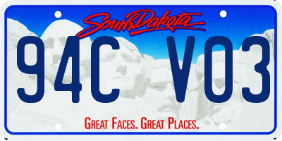 SD license plate 94CV03