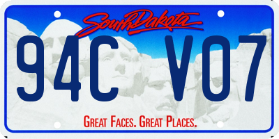 SD license plate 94CV07