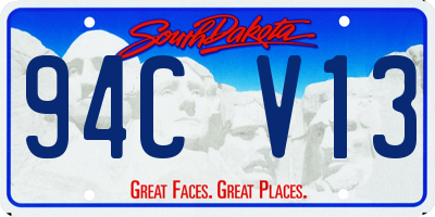 SD license plate 94CV13
