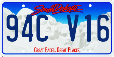 SD license plate 94CV16