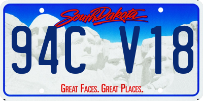 SD license plate 94CV18