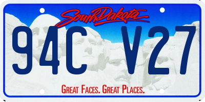 SD license plate 94CV27