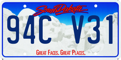 SD license plate 94CV31