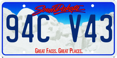 SD license plate 94CV43