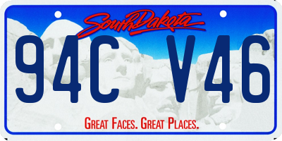 SD license plate 94CV46