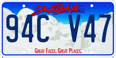 SD license plate 94CV47
