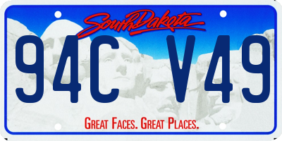 SD license plate 94CV49
