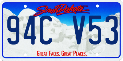 SD license plate 94CV53