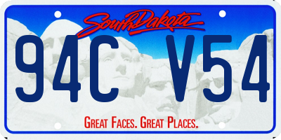 SD license plate 94CV54