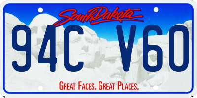 SD license plate 94CV60