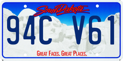 SD license plate 94CV61