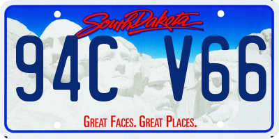 SD license plate 94CV66