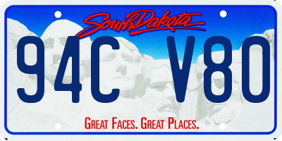 SD license plate 94CV80
