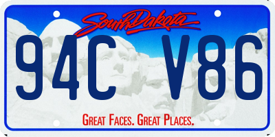 SD license plate 94CV86