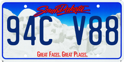 SD license plate 94CV88