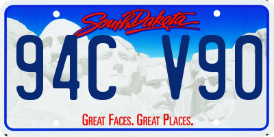 SD license plate 94CV90