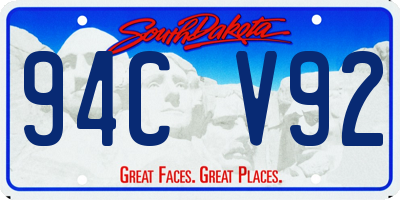 SD license plate 94CV92
