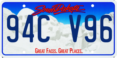 SD license plate 94CV96