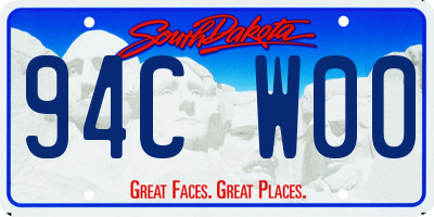 SD license plate 94CW00