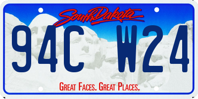 SD license plate 94CW24