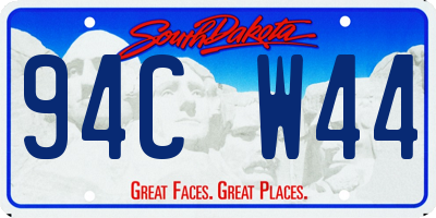 SD license plate 94CW44