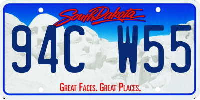 SD license plate 94CW55