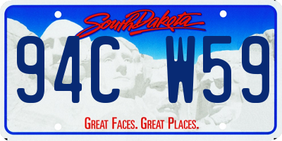 SD license plate 94CW59