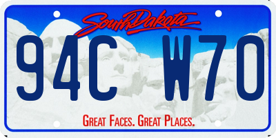 SD license plate 94CW70