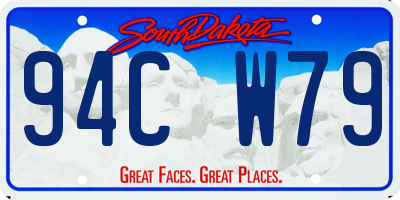 SD license plate 94CW79