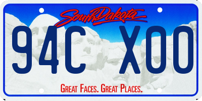 SD license plate 94CX00