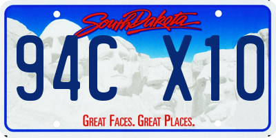 SD license plate 94CX10