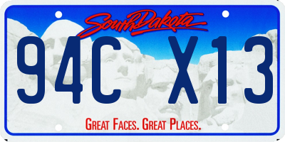 SD license plate 94CX13