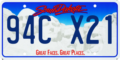 SD license plate 94CX21