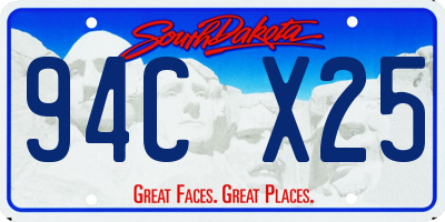 SD license plate 94CX25