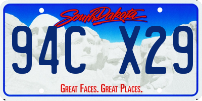 SD license plate 94CX29